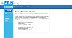 Desktop Screenshot of metabolomicsinmedicine.org